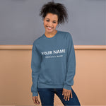 Load image into Gallery viewer, Unisex Perfectly Made Sweatshirt (Add Your Own Name)
