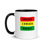 Load image into Gallery viewer, Kwadwo (Monday Born) Mug with Color Inside
