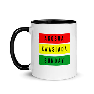 Akosua (Sunday Born Female) Mug with Color Inside