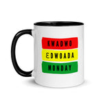 Load image into Gallery viewer, Kwadwo (Monday Born Male) Mug with Color Inside
