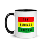Load image into Gallery viewer, Yaw (Thursday Born Male) Mug with Color Inside
