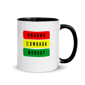 Kwadwo (Monday Born) Mug with Color Inside