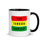 Load image into Gallery viewer, Yaw (Thursday Born Male) Mug with Color Inside
