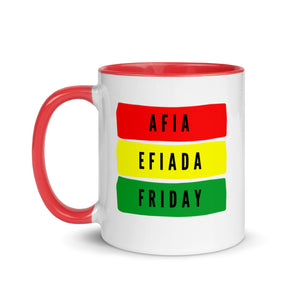 Afia (Friday Born) Mug with Color Inside