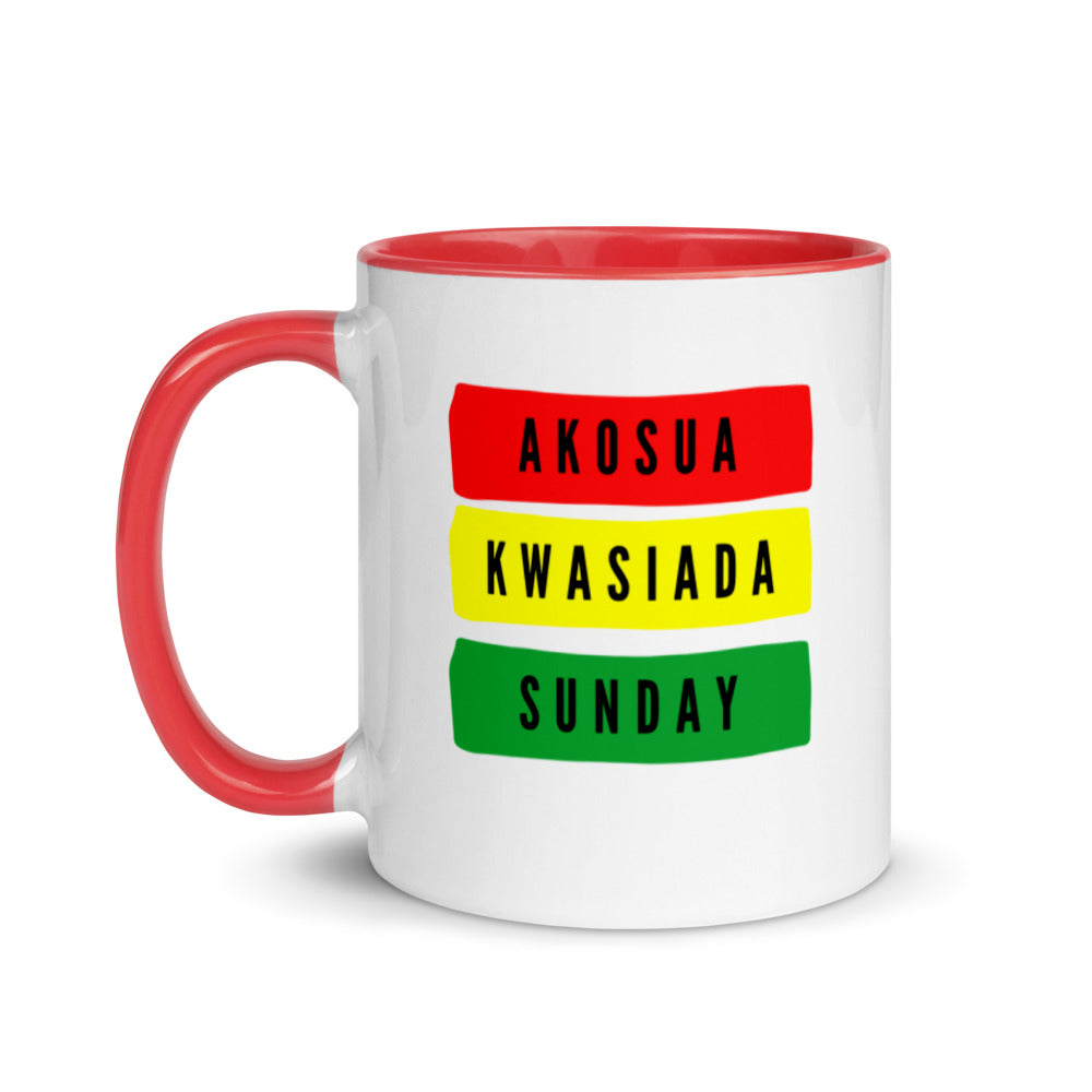 Akosua (Sunday Born Female) Mug with Color Inside
