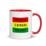 Load image into Gallery viewer, Kwabena (Tuesday Born Male) Mug with Color Inside
