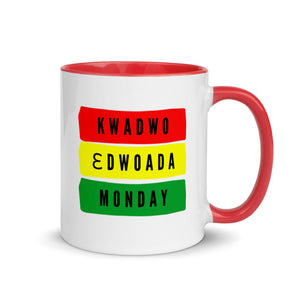 Kwadwo (Monday Born Male) Mug with Color Inside