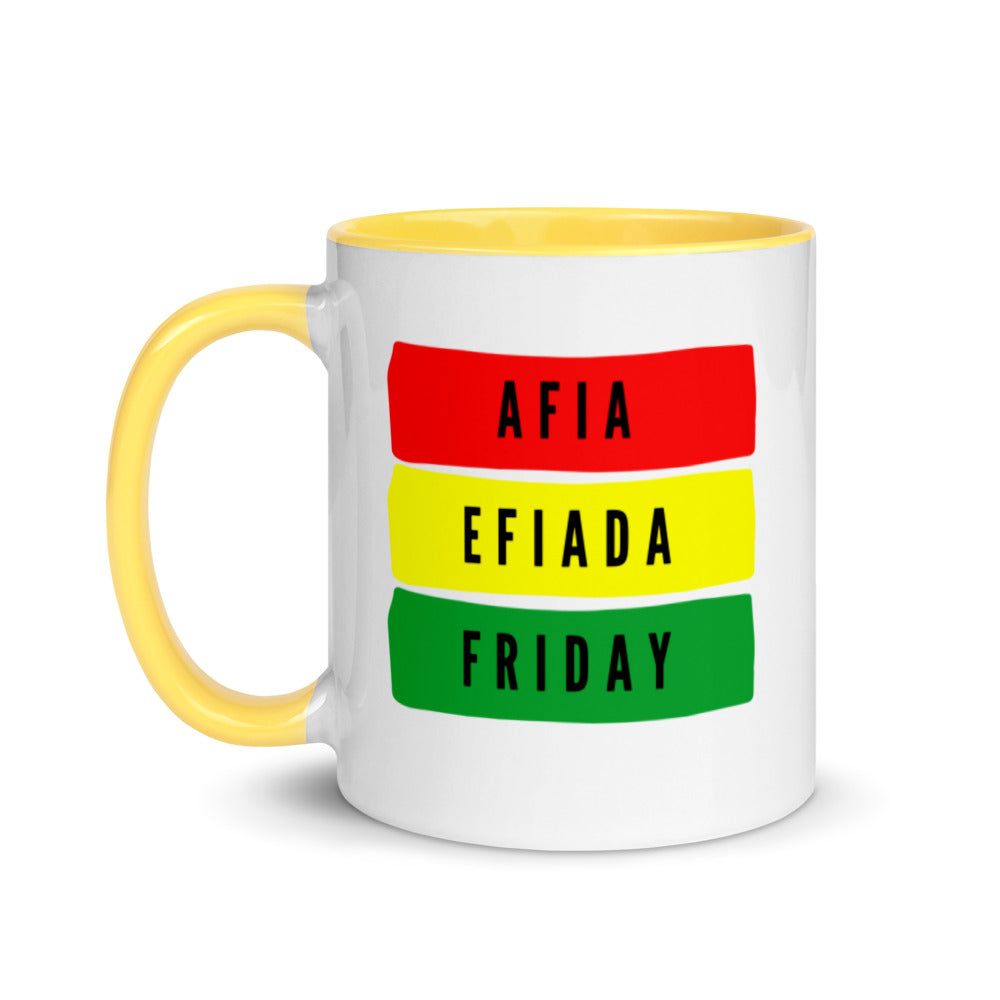 Afia (Friday Born) Mug with Color Inside