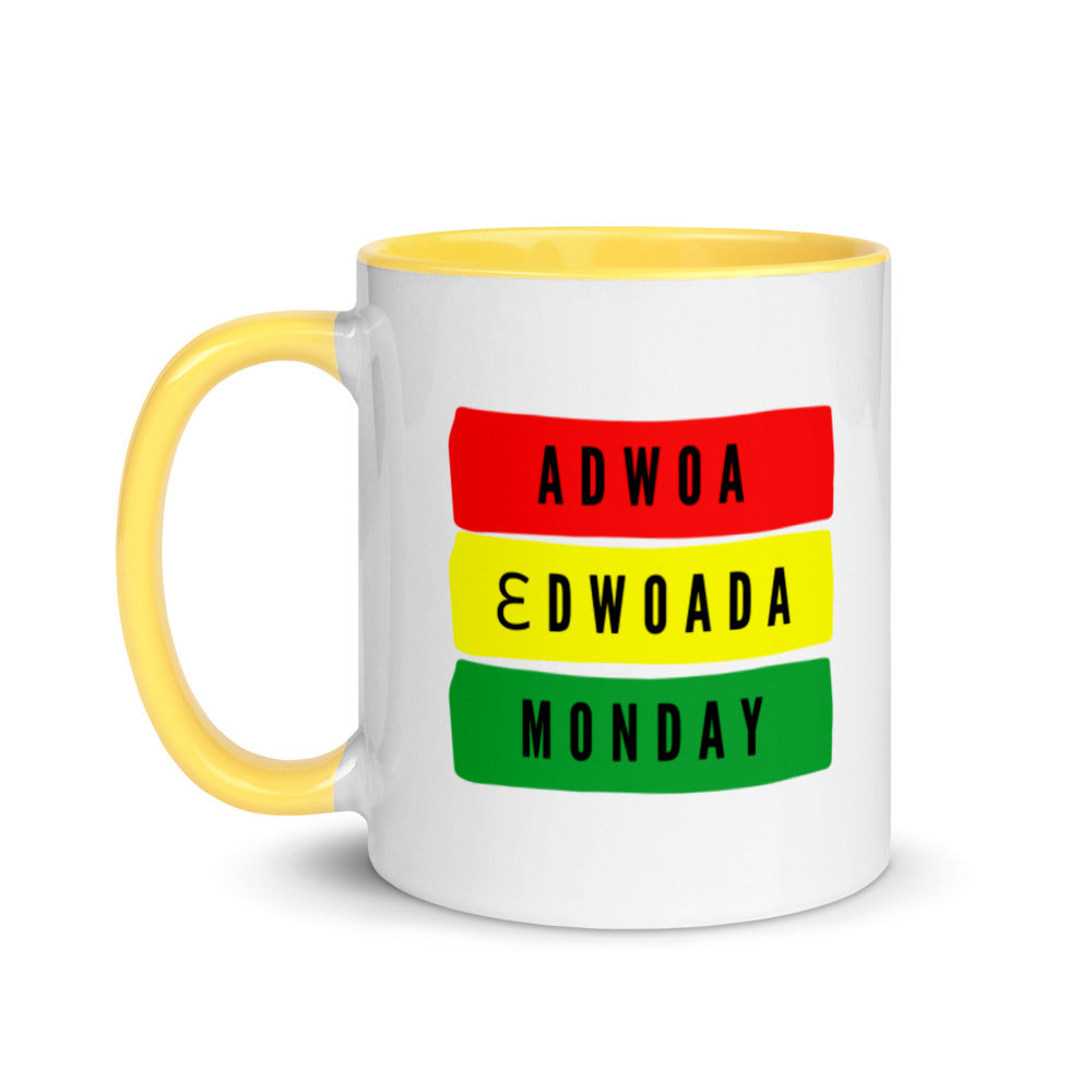 Adwoa (Monday Born Female) Mug with Color Inside