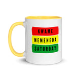Load image into Gallery viewer, Kwame (Saturday Born Male) Mug with Color Inside
