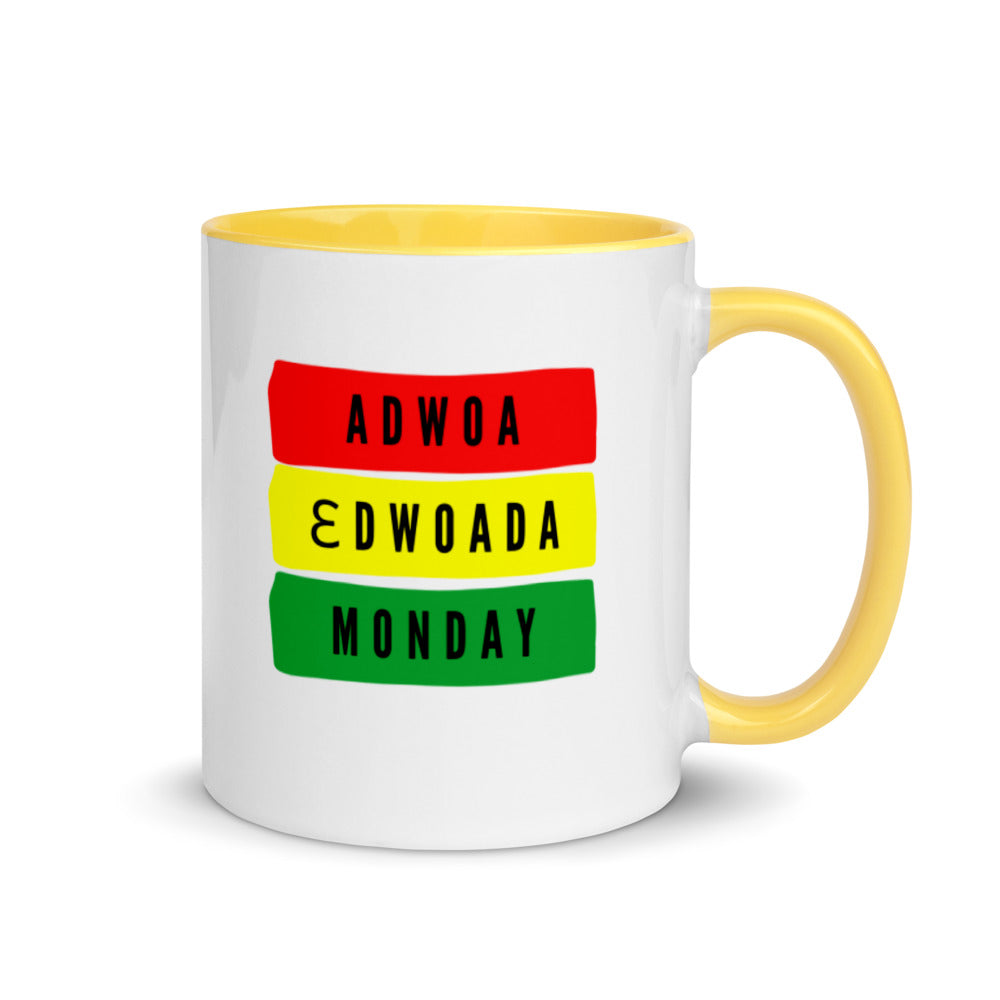 Adwoa (Monday Born Female) Mug with Color Inside