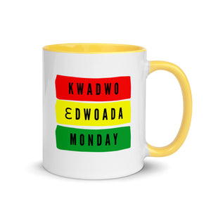 Kwadwo (Monday Born Male) Mug with Color Inside