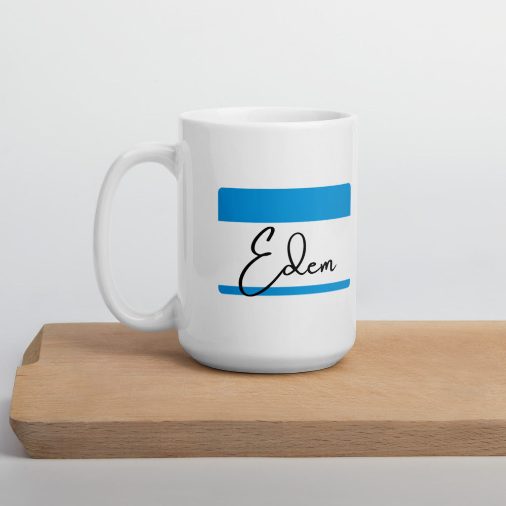 Edem White glossy mug